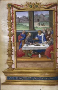 Feast in the House of Simon the Pharisee, 1500-1550. Artist: Master of Claude de France (active 1500-1550)