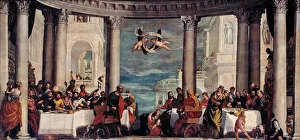 Venetian School Collection: Feast in the House of Simon the Pharisee, 1570. Artist: Veronese, Paolo (1528-1588)