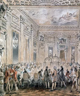 Le Jeune Prints: Feast at Louveciennes, 1771. Artist: Jean-Michel Moreau