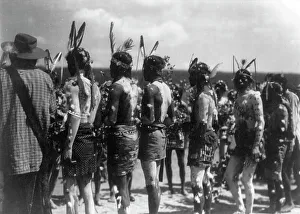 Rite Prints: Feast march ceremony, c1905. Creator: Edward Sheriff Curtis
