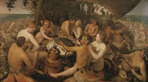 Hippocampi Prints: The Feast of the Seagods, 1561. Creator: Frans Floris