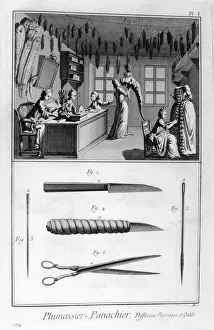 Feather-dresser, 1751-1777