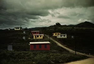 Federal housing project on the outskirts of the town of Yauco, Puerto Rico., 1942. Creator: Jack Delano