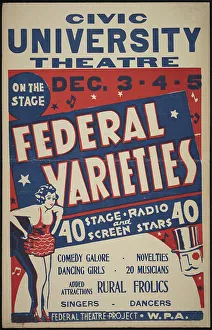 Variety Show Prints: Federal Varieties, New York, 1936. Creator: Unknown