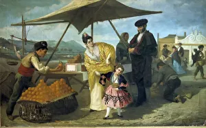 Federico Maria Eder Gattens Pintor Espanol 1615-1673 Puesto De Naranjas