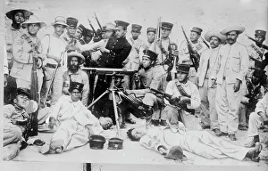Mexico Central America Prints: Feds 2 miles out of Guyaymas [i.e. Guaymas], 1914. Creator: Bain News Service