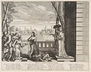 Hungry Collection: Feeding the Hungry, 1635. Creator: Abraham Bosse