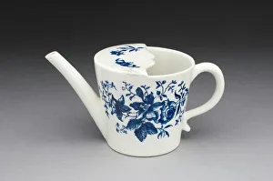 Lowestoft Suffolk England Prints: Feeding Mug, Lowestoft, c. 1780. Creator: Lowestoft Porcelain Factory