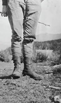 Legs Prints: Feet of George A. Parks, between c1900 and 1916. Creator: Unknown