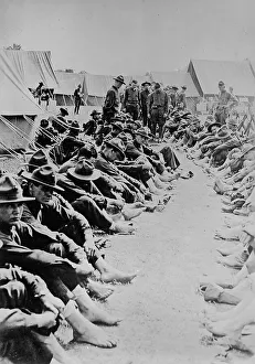 Feet inspection, 3 June 1918. Creator: Bain News Service