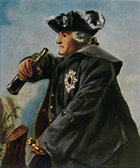 Telescope Prints: Feldmarschall Keith 1696-1758. - Gemalde von Menzel, 1934