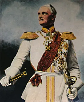 Fieldmarshal General Prints: Feldmarschall Wrangel 1784-1877. - Gemalde von Fr. Kruger, 1934