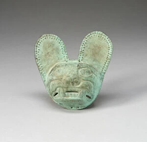 Ears Collection: Feline Mask, 100 B. C. / A. D. 500. Creator: Unknown