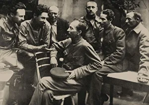 Felix Dzerzhinsky (1877-1926) and members of the Cheka college, 1918-1919. Creator: Unknown photographer