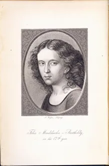 Mendelssohn Prints: Felix Mendelssohn Bartholdy (1809-1847) at age 12, 1821