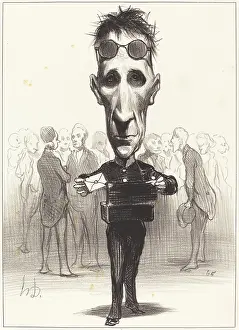 Correspondence Prints: Felix Saint-Priest, 1849. Creator: Honore Daumier
