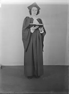 Cassock Collection: Female chorister, (Isle of Wight?), c1935. Creator: Kirk & Sons of Cowes