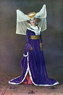 Horned Gallery: Female dress from the time of Henry VI, (1910)