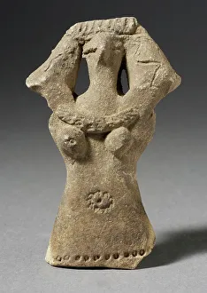 Fertility Prints: Female Fertility Figurine, Second Intermediate Period, 1640-1532 BCE. Creator: Unknown