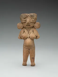 Ear Disc Prints: Female Figure, 500 / 300 B. C. Creator: Unknown