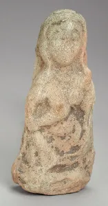 Central Asia Prints: Female Figure, 5th century. Creator: Unknown