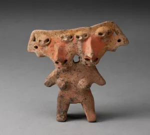 Double Headed Prints: Female Figure with Two Joined Heads, 200 B. C. / A. D. 300. Creator: Unknown