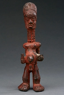 Congo Prints: Female figure (Mbulenga), late 19th century. Creator: Unknown