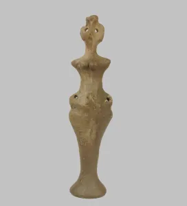 Trypillian Culture Prints: Female Figurine, 3950-3500 B. C. Artist: Prehistoric Russian Culture