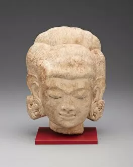 Eastern Java Gallery: Female Head, 13th / 15th century. Creator: Unknown
