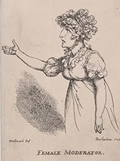 Female Moderator, 1808. 1808. Creator: Thomas Rowlandson