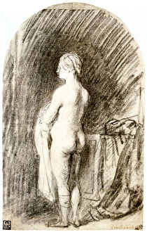 Illustration And Painting Collection: Female Nude, 17th century. Artist: Rembrandt Harmensz van Rijn