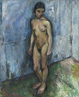 Neo Impressionist Prints: Female Nude, 1914. Creator: Per Deberitz