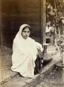 Sitting On Ground Prints: Female patient recovering from bubonic plague
