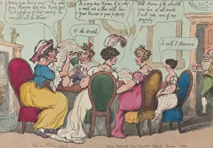 Bonaparte Napoleon Gallery: Female Politicians, January 1, 1808. January 1, 1808. Creator: Thomas Rowlandson
