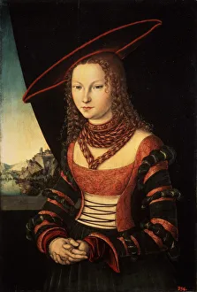 Saxony Prints: Female portrait, 1526