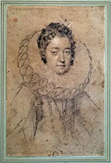 Curled Prints: Female Portrait, 1612. Artist: Ottavio Mario Leoni