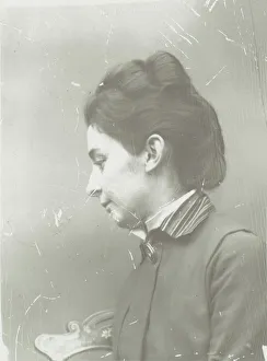 Eakins Prints: Female portrait, 1880s. Creator: Thomas Eakins