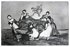 Tormented Prints: Female Riddle, 1819-1823. Artist: Francisco Goya
