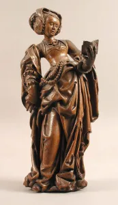 Calcar Gallery: Female Saint with a Book, German, ca. 1520. Creator: Unknown