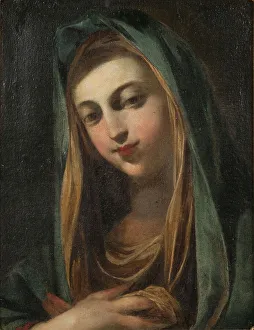 Sassoferrato Giovanni Battista Salvi Da Prints: Female Saint, c17th century. Creator: Unknown