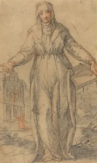 Female Saint (Saint Clare of Assisi or Saint Catherine of Siena?), c. 1600