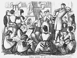 Art School Prints: Female School of Art, 1874. Artist: Joseph Swain