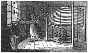 Spitalfields Gallery: Female silk worker, Spitalfields, London, 1833