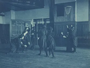 Cyanotypes 1890 1900 Gmgpc Prints: Female students playing basketball