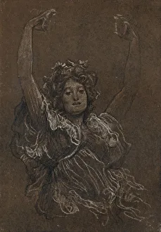Frederick Lord Leighton Prints: Female Study, c1897, (1897). Artist: Frederic Leighton