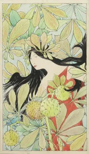 Tenderness Prints: Femme aux branches de marronnier (Woman with chestnut branches)