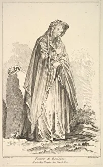 Boucher Prints: Femme de Boulogne, from Recueil de diverses fig. res etrangeres Inventees par F