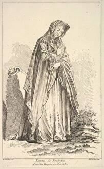 Chez Huquier Gallery: Femme de Boulogne, from Recueil de diverses fig.res etrangeres Inventees par F