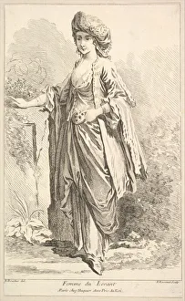 Simon Francois Prints: Femme du Levant, from Recueil de diverses fig. res etrangeres Inventees par F