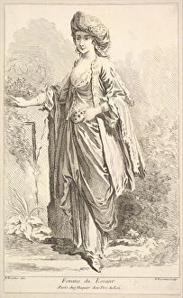 Chez Huquier Gallery: Femme du Levant, from Recueil de diverses fig.res etrangeres Inventees par F